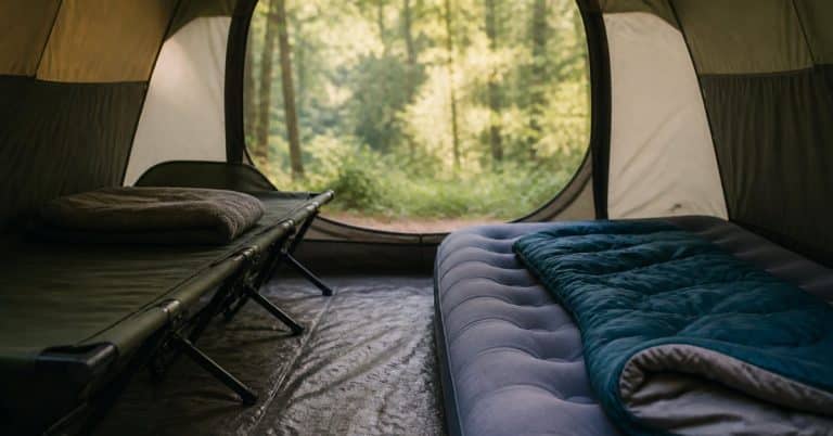 Lit de camp ou matelas gonflable : que choisir pour dormir en camping ?