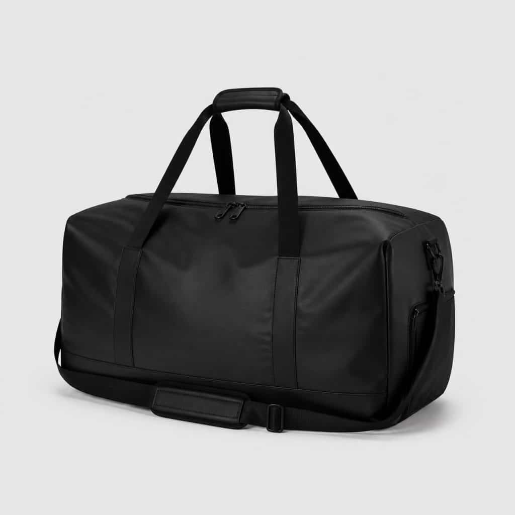 Grand sac de voyage posé près d'un tapis à bagages