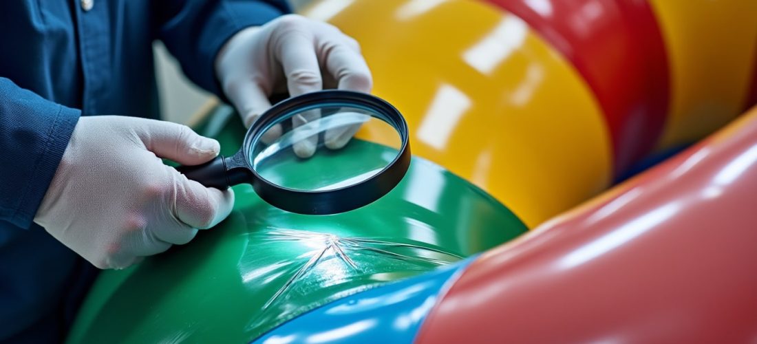 apprenez à vérifier la qualité des soudures d'un article gonflable pour garantir sa durabilité et sa sécurité.