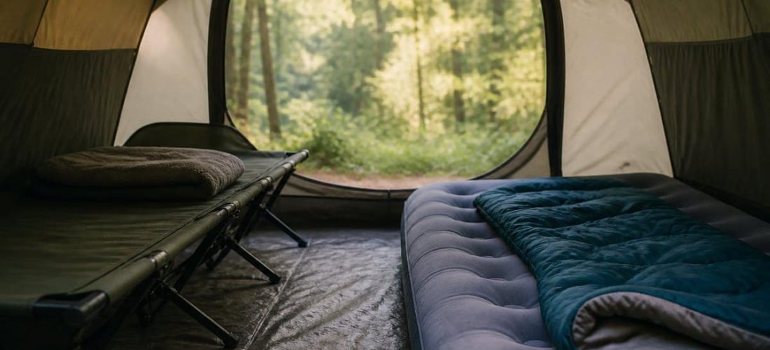 Lit de camp ou matelas gonflable : que choisir pour dormir en camping ?